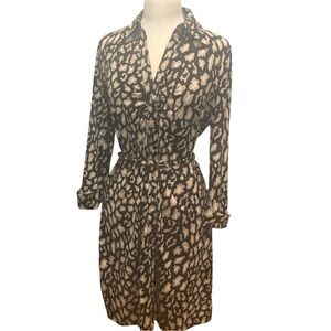 Inc International Concepts Leopard Print Shirt Dress Size XL